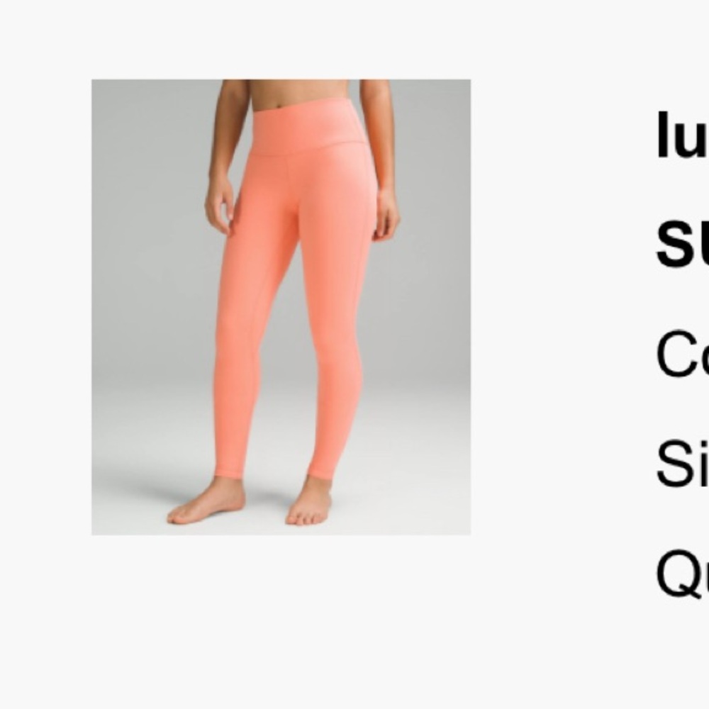 Lululemon align high rise 28